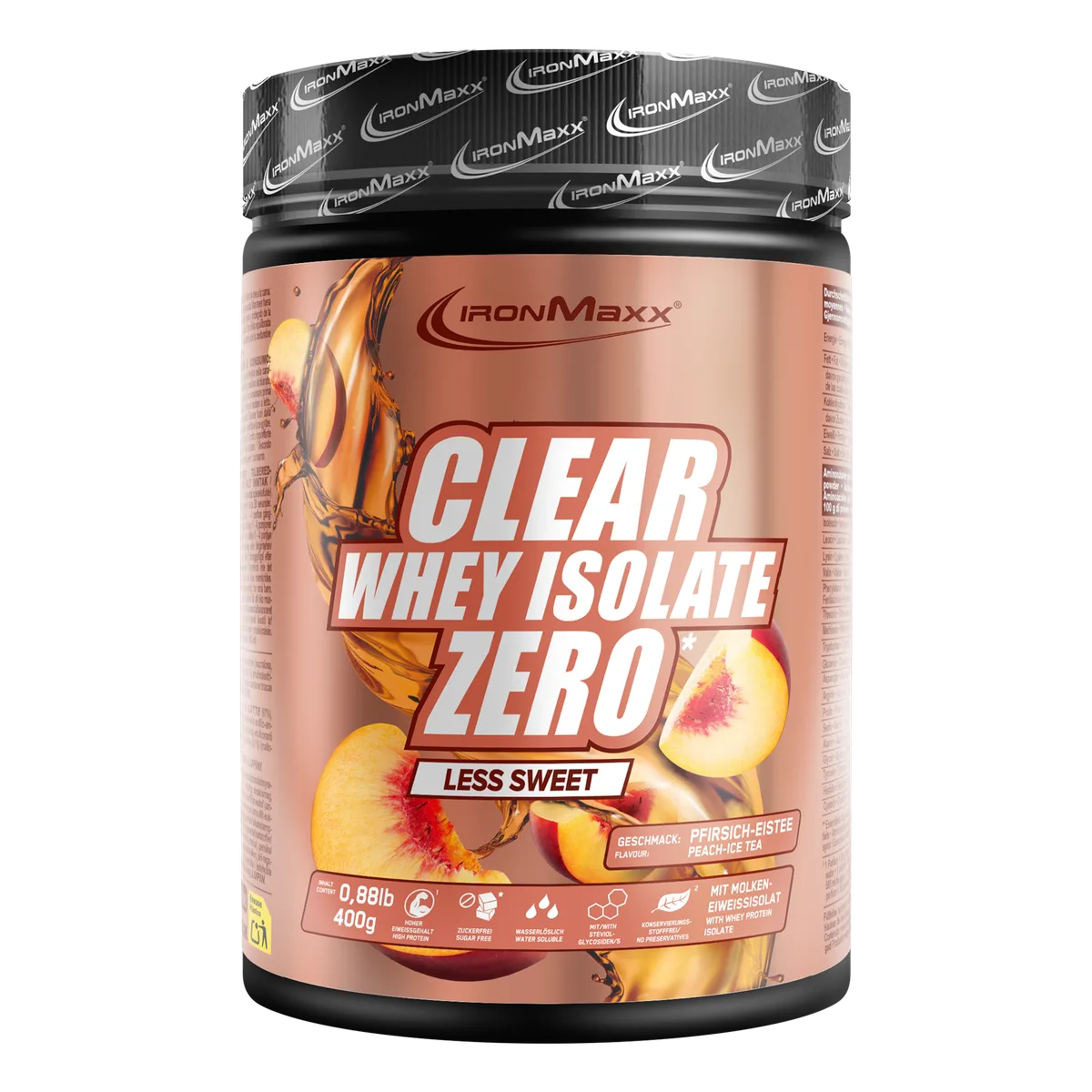 Clear Whey Isolate Less Sweet Pfirsich Eistee