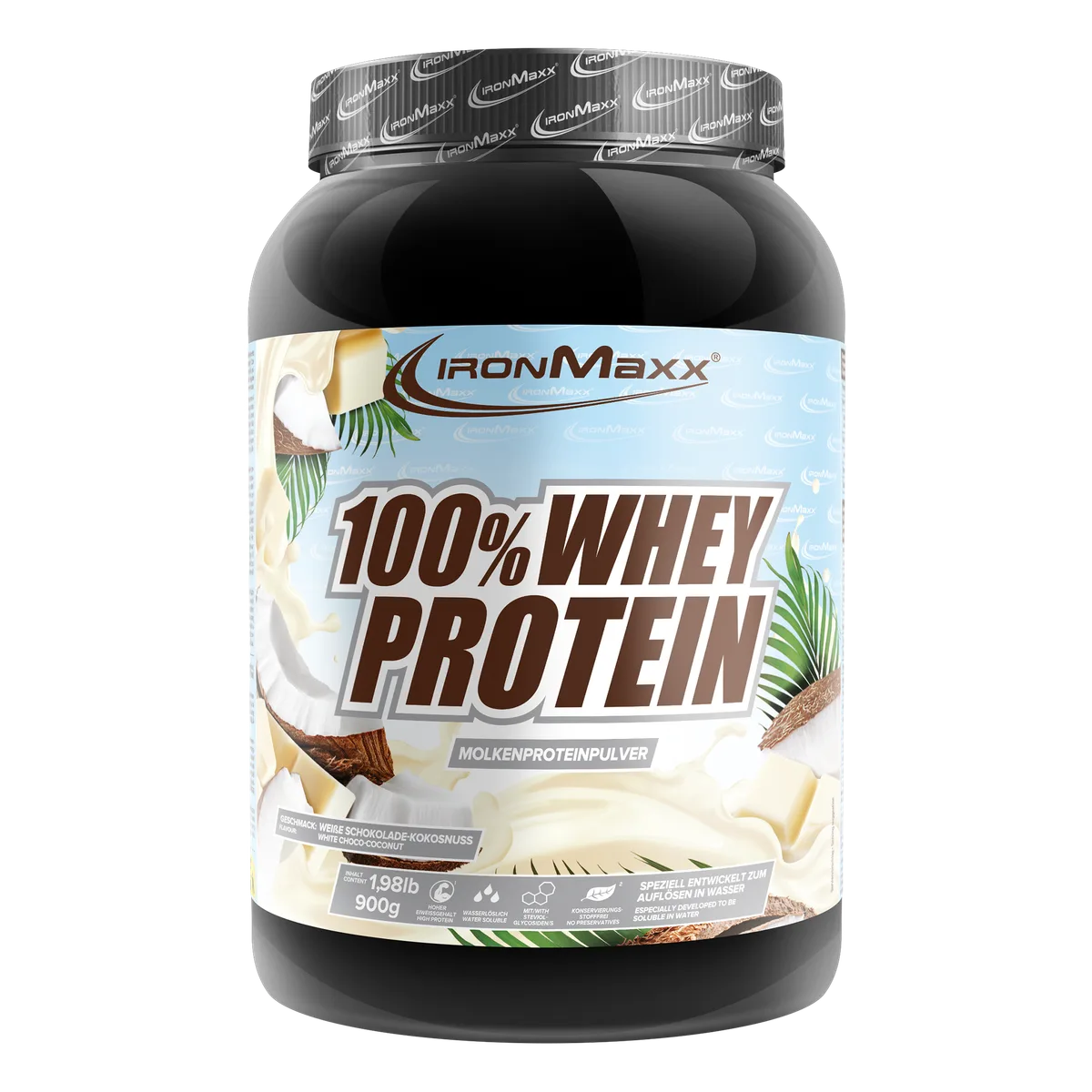 100% Whey Protein (900g) - White Choc Coconut