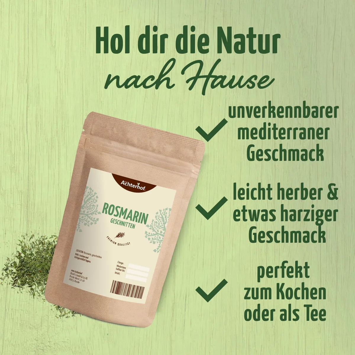 Rosmarin geschnitten (500g) – Bild 3