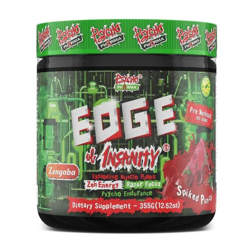 Psycho Pharma Edge of Insanity Pre-Workout, 350g Spiked Punch – Bild 4