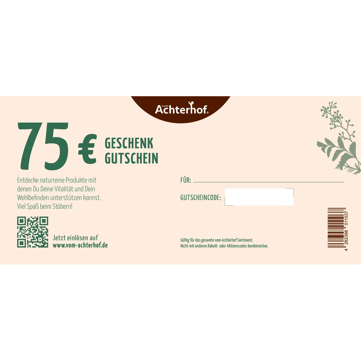 Geschenkgutschein 75 Euro – Bild 2