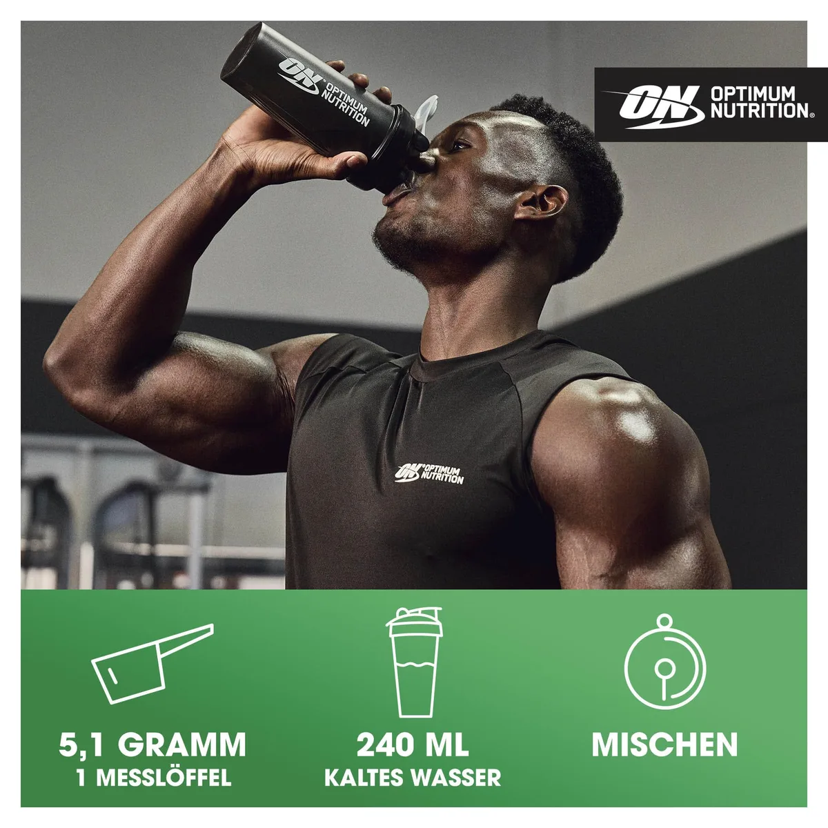 Optimum Nutrition Glutamin-Pulver, l-Glutamin-Aminosäure-Pulver, Nahrungsergänzungsmittel vor und nach dem Training Shake, nicht aromatisiert, 123 Portionen, 630 g – Bild 4