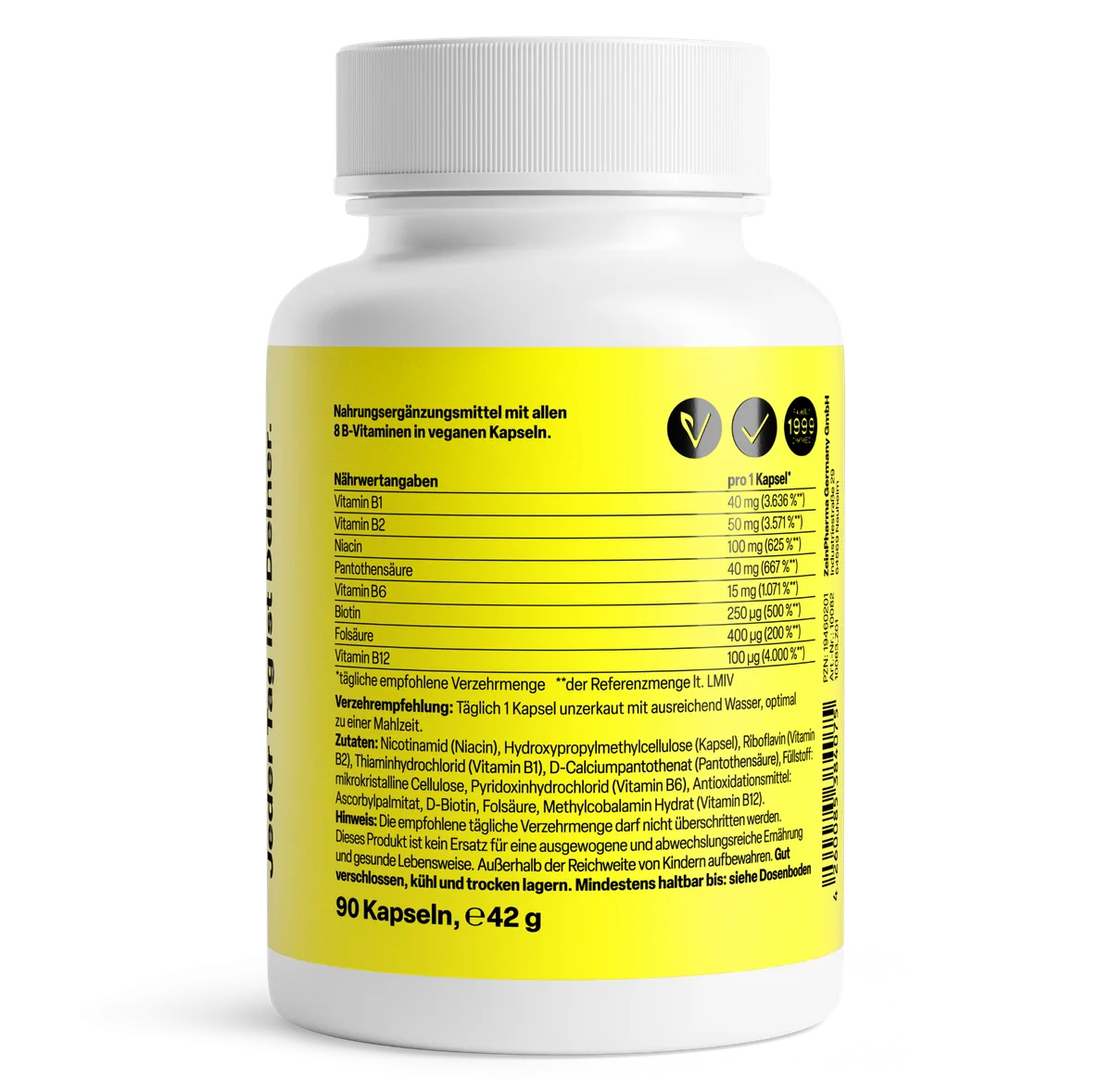 Ultra B-Komplex (90 Kapseln) – Bild 2
