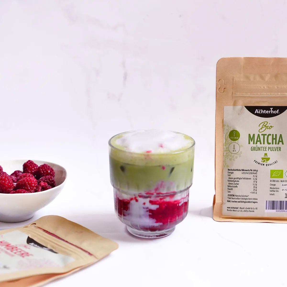 Bio Raspberry Matcha Set – Bild 3