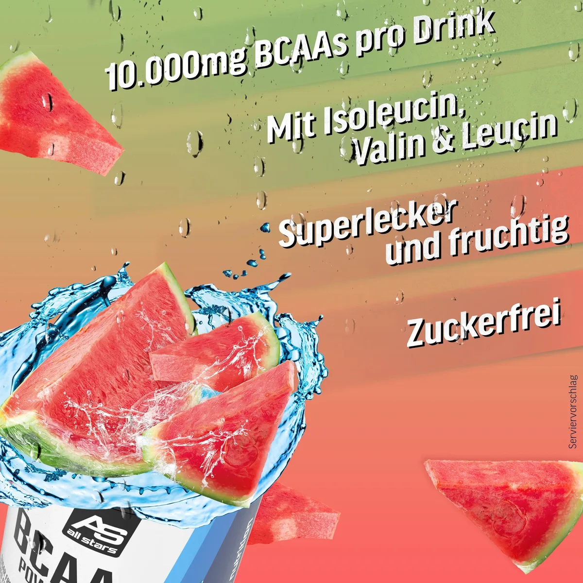 BCAA Powder (420g) Watermelon – Bild 3