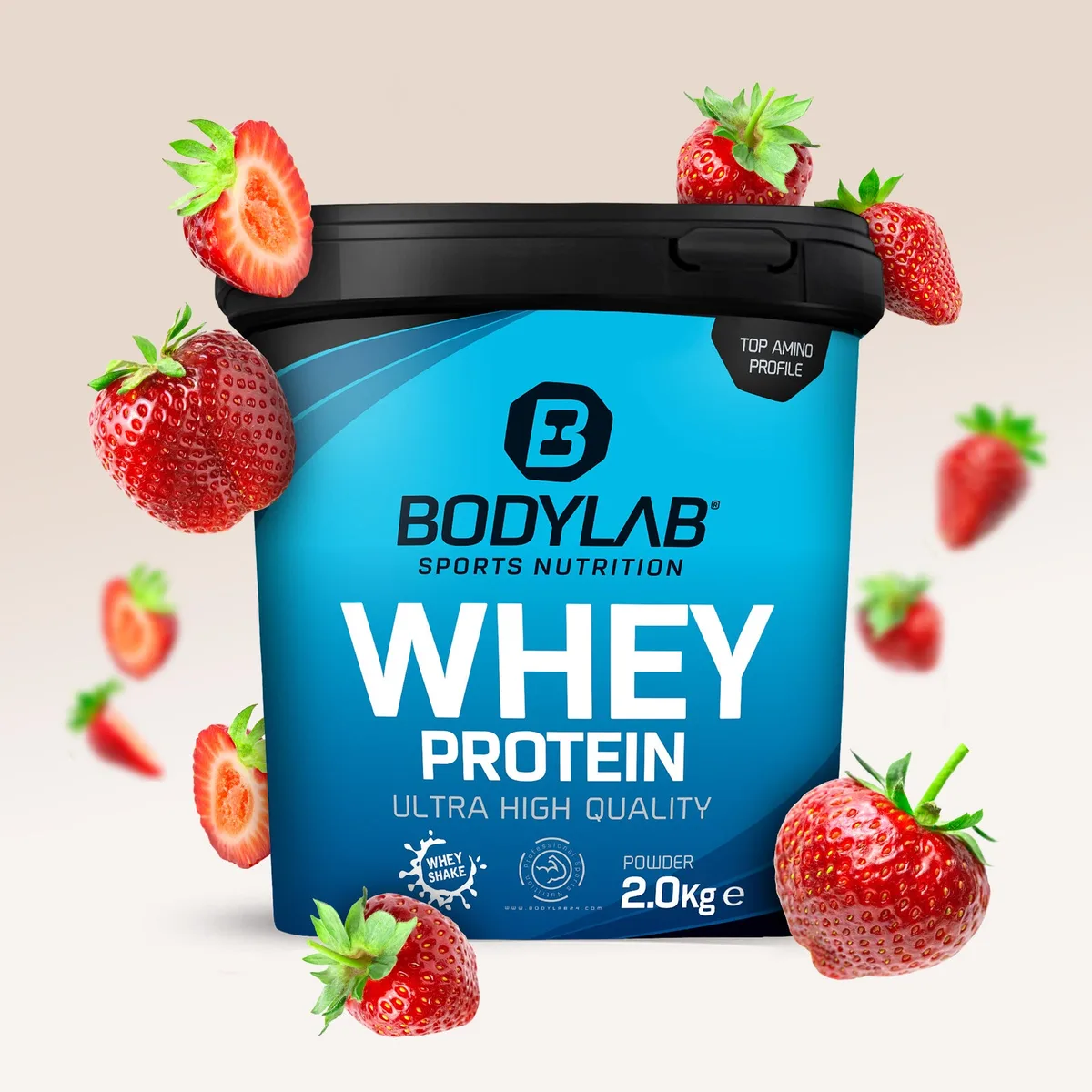 Whey Protein (2000g) Cherry Yoghurt – Bild 3
