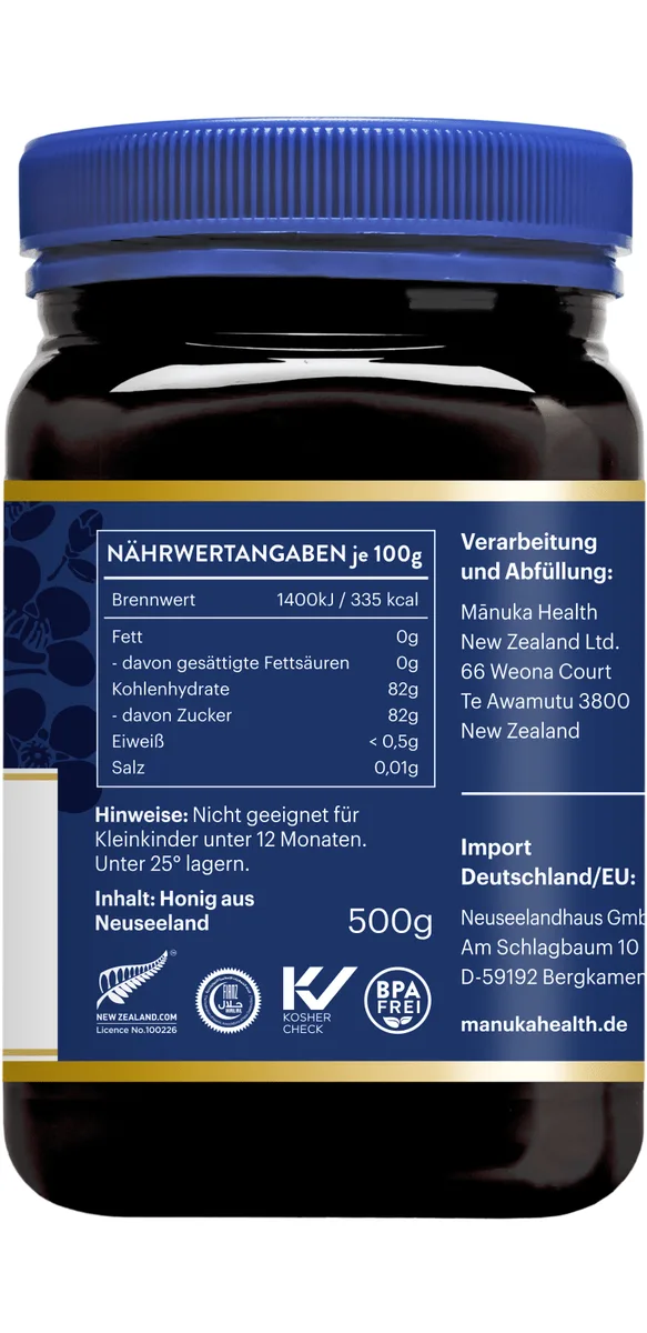 Manuka Honig MGO 550+ (500g) – Bild 2