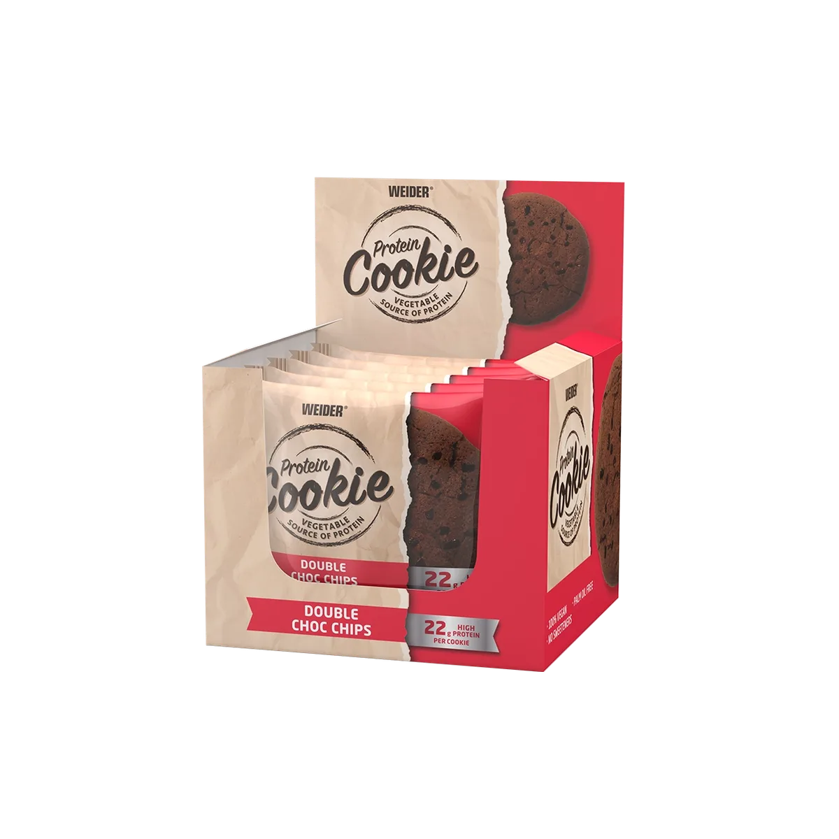 12er Box | Protein Cookies (vegan) Caramel Choco Fudge – Bild 8