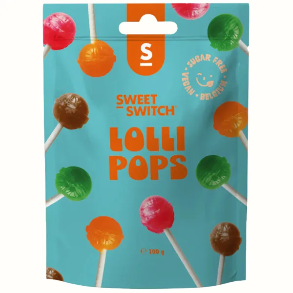 Sweet Switch Lollipops ohne Zucker – Fruchtige Lutscher