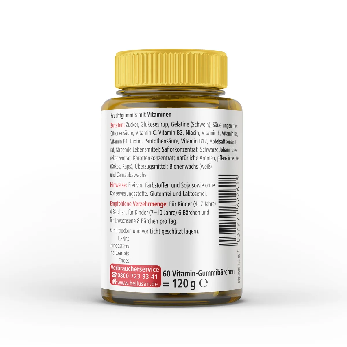 Heilusan Vitamin Gummibärchen (60 Stück) – Bild 2