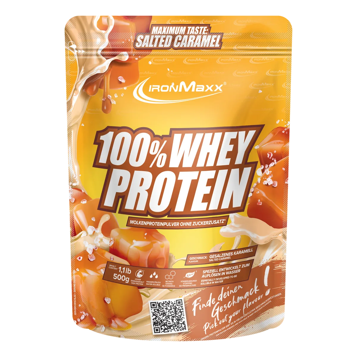 100% Whey Protein (500g) - Salted Caramel