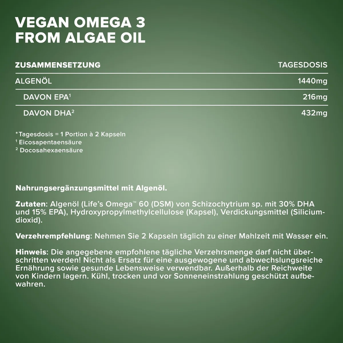 Vegan Omega 3 - 60 Kapseln – Bild 4