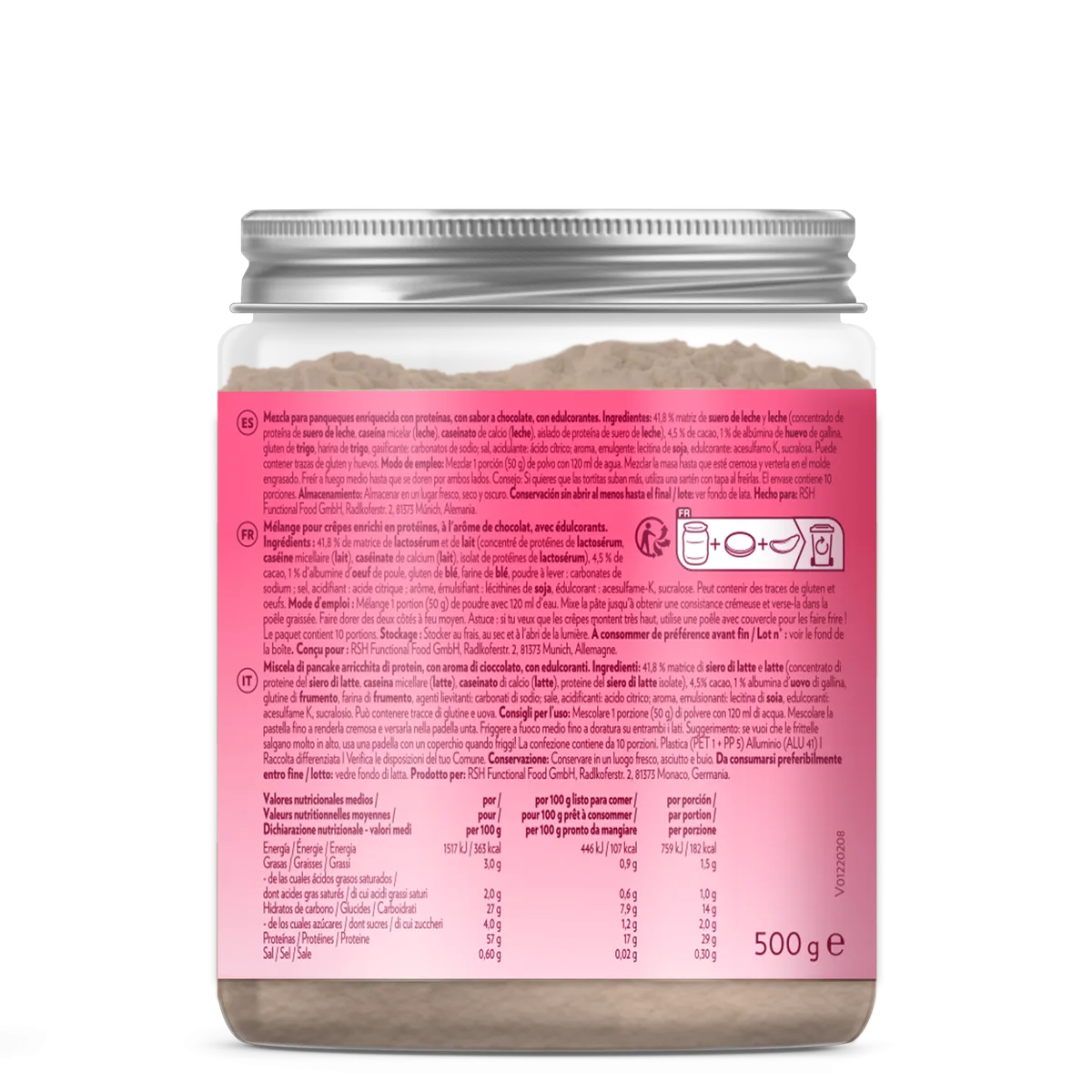 Protein Pancakes (500g) Double Chocolate – Bild 2