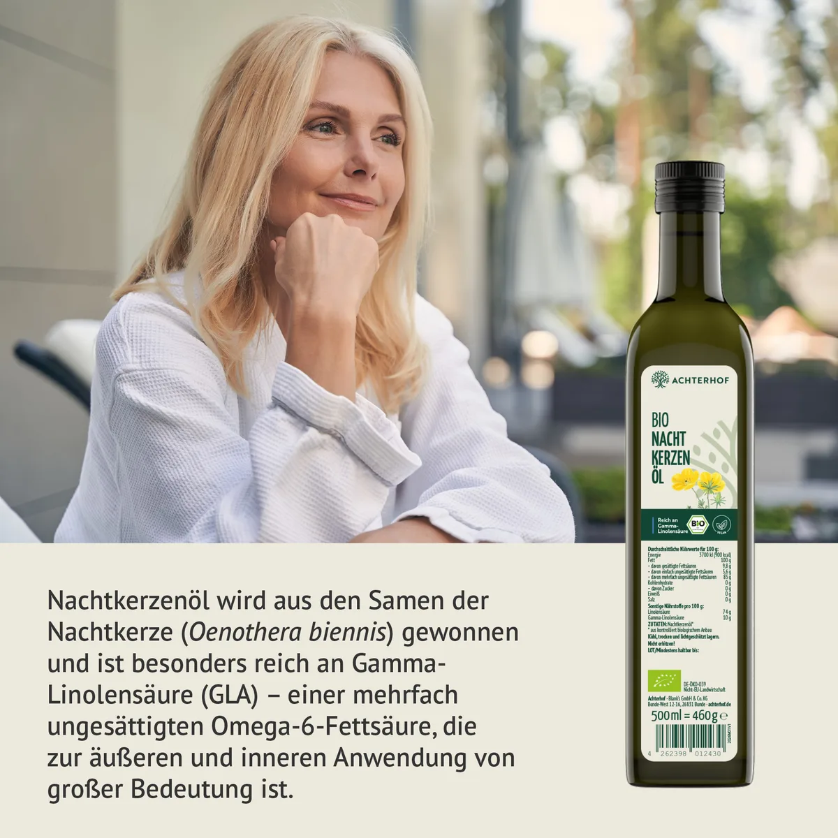 Bio Nachtkerzenöl (500ml) – Bild 3