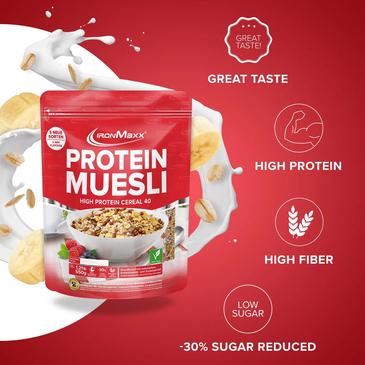 Protein Müsli (550g) - Banane – Bild 2