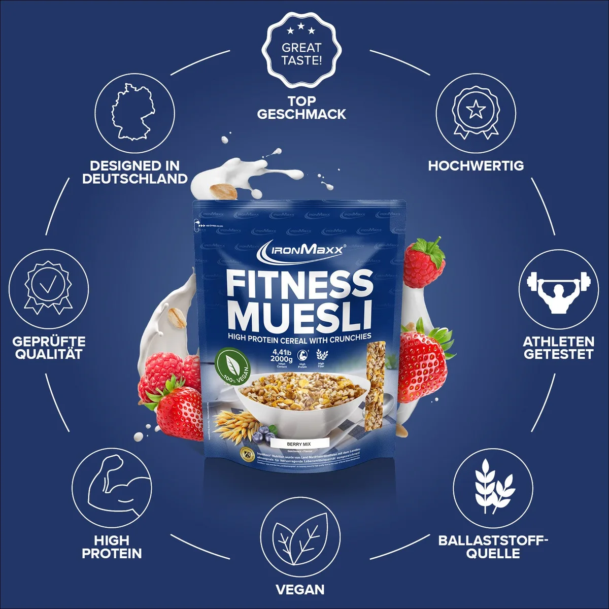 Fitness Müsli (2000g) - Berry Mix – Bild 4