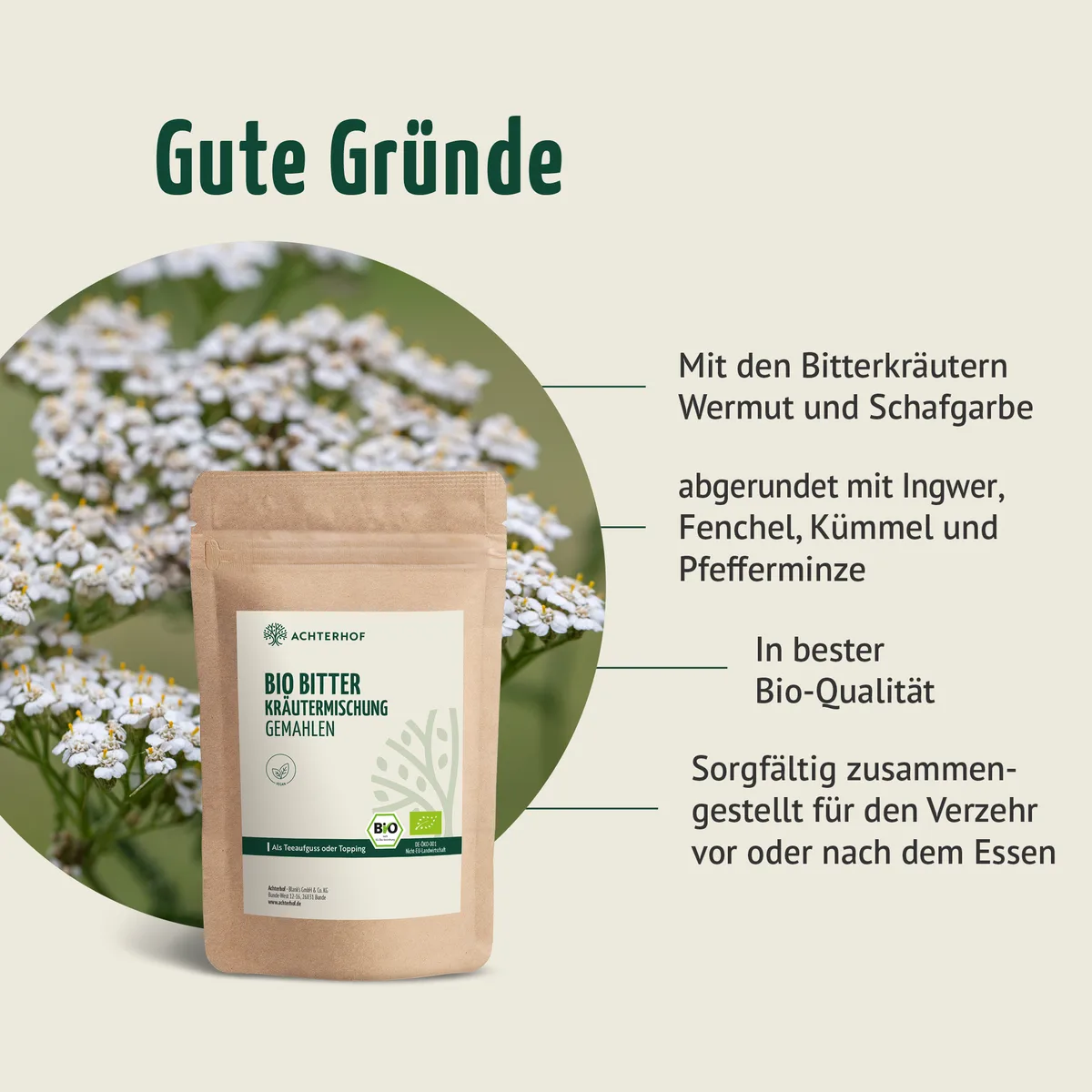 Bio Bitter Kräutermischung gemahlen (100g) – Bild 3