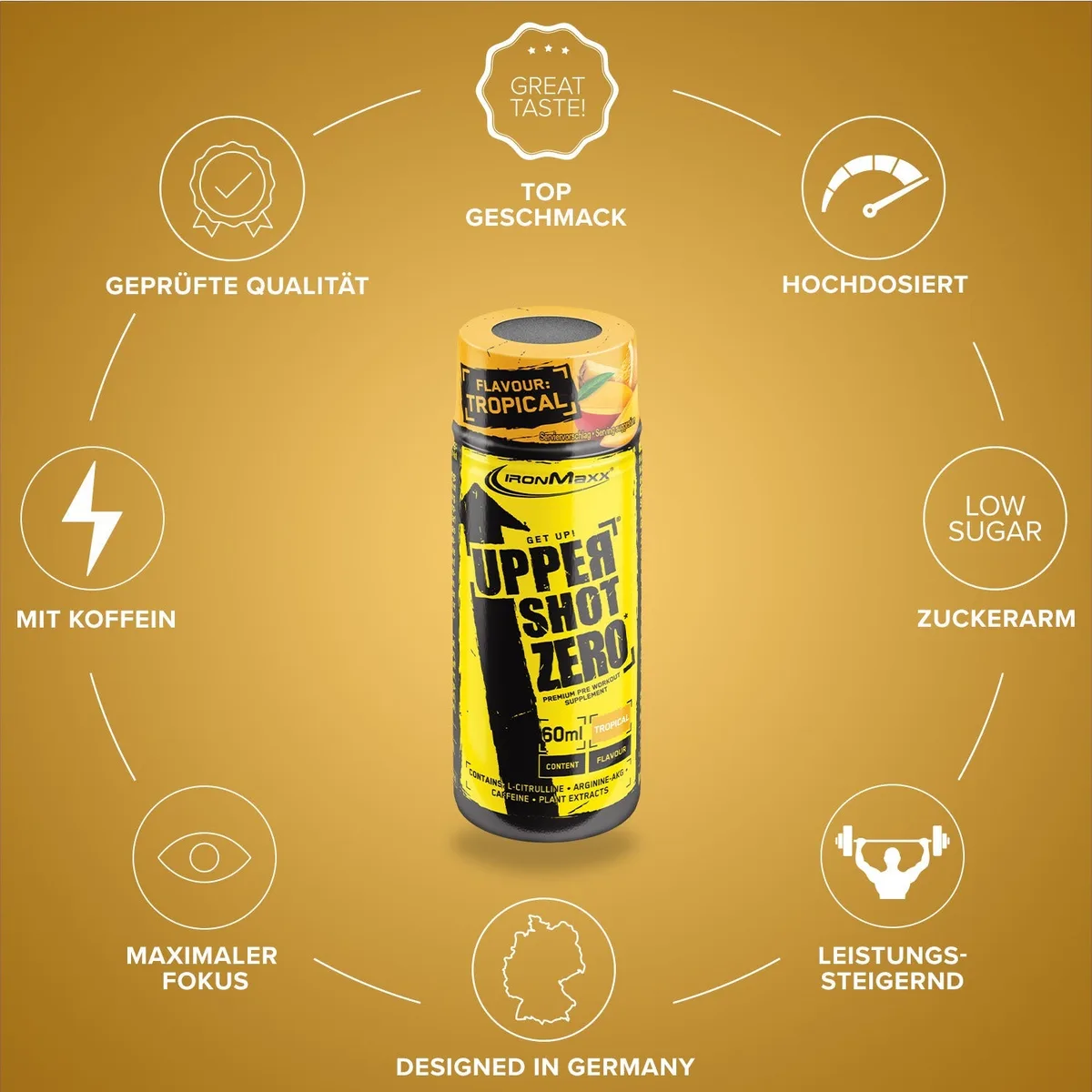 Upper Shot ZERO (12x60ml) - Tropical – Bild 7