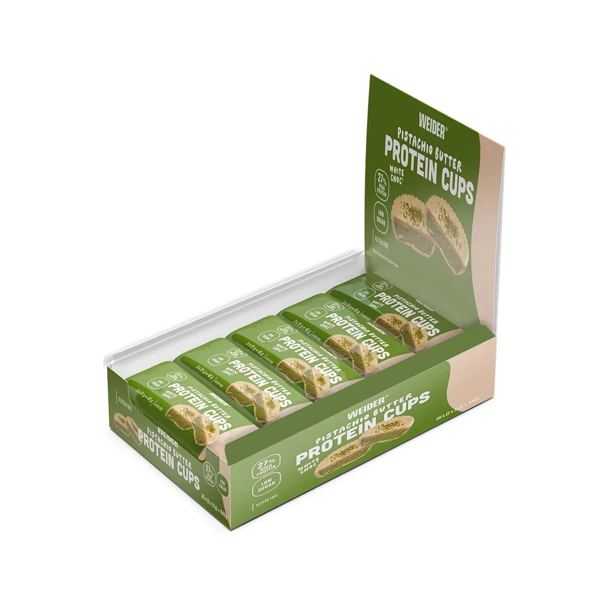Protein Cups (20x42g) Pistachio Butter – Bild 2
