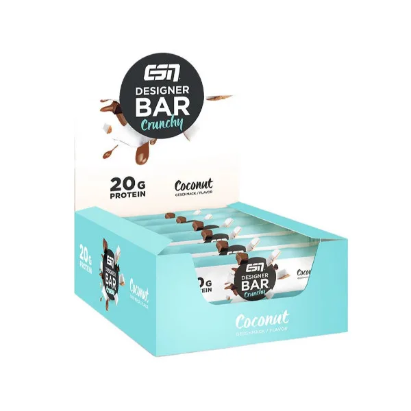 ESN Designer Bar Crunchy, 12x60g im Karton