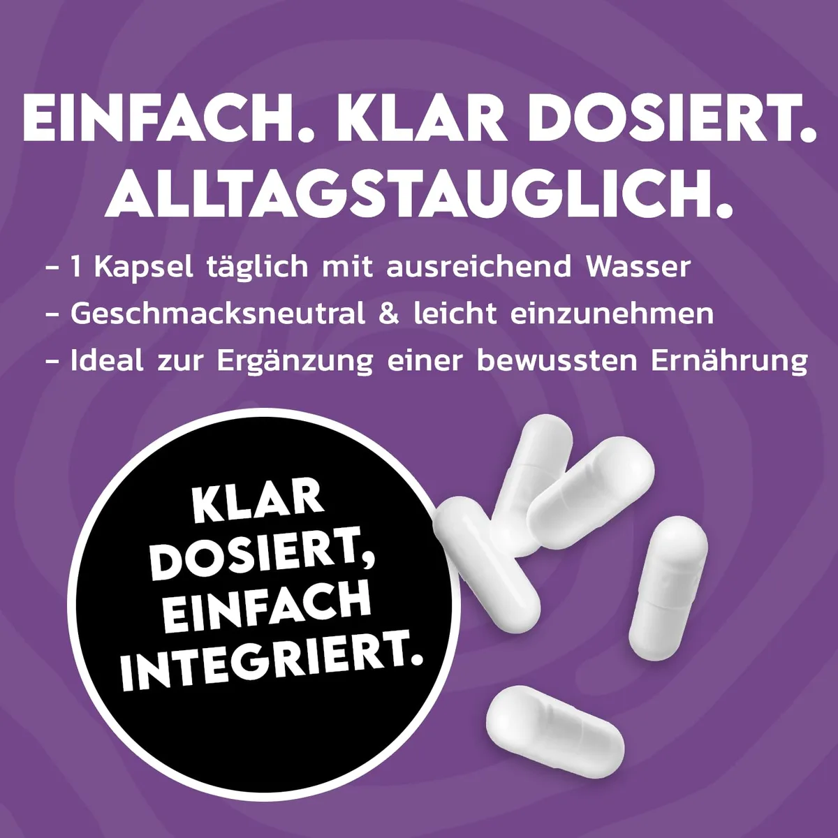 INLEAD - L-Tryptophan Caps | Essentielle Aminosäure für bewusste Ernährung & aktiven Alltag | 500mg pro Kapsel | Vegane Kapseln - 120 Kapseln – Bild 3