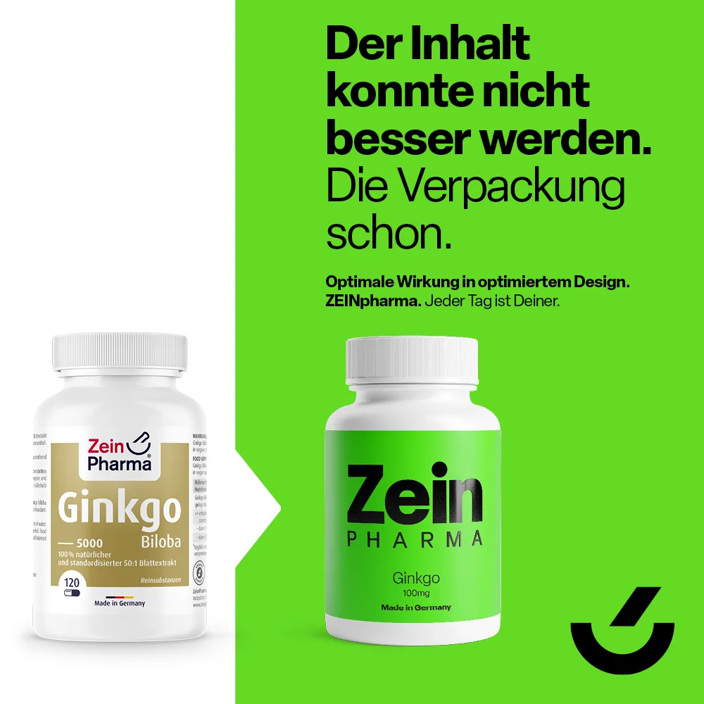 Ginkgo Biloba 100mg (120 Kapseln) – Bild 3