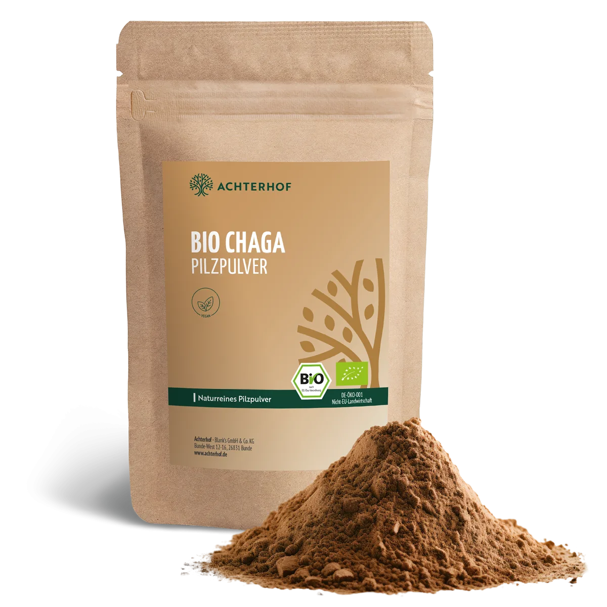 Bio Chaga Pilzpulver (100g) – Bild 2