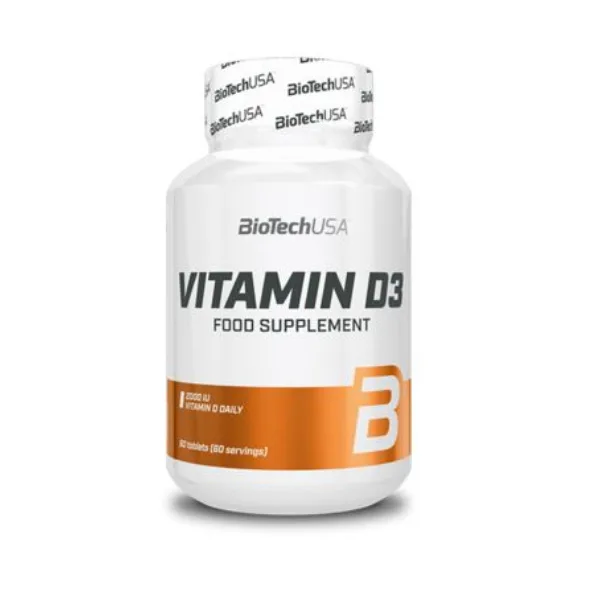 BioTech USA Vitamin D3, 60 Tabl.