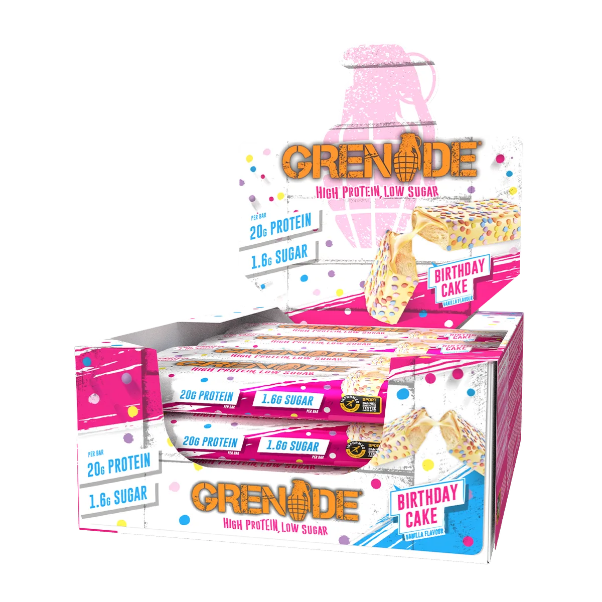 Grenade Protein Bars Cookie Dough / 720.0 – Bild 5