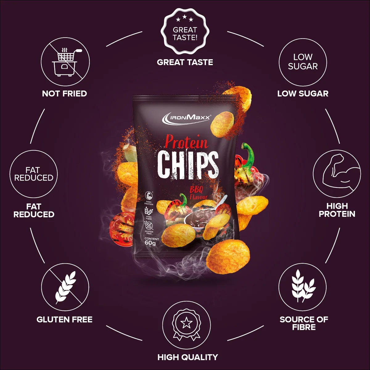 Protein Chips 3.0 (60g) - Barbecue – Bild 5