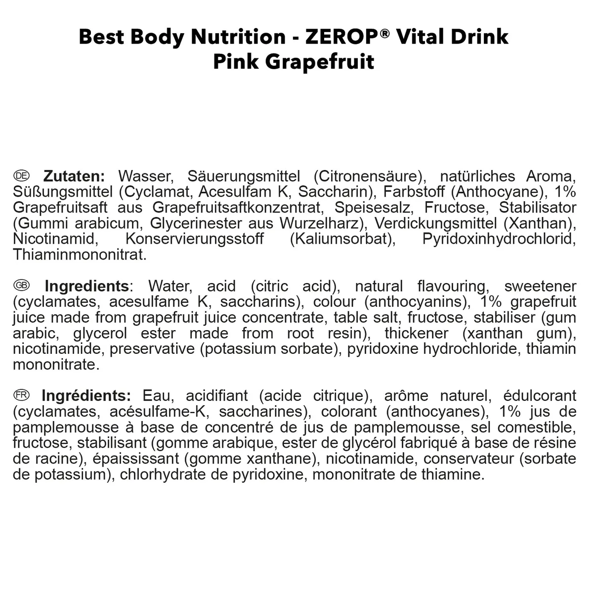 Vital Drink Zerop (1000ml) Kirsche – Bild 8