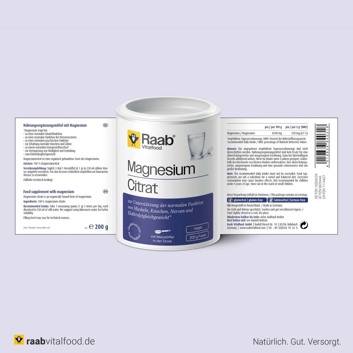 Magnesiumcitrat Pulver (200g) – Bild 2