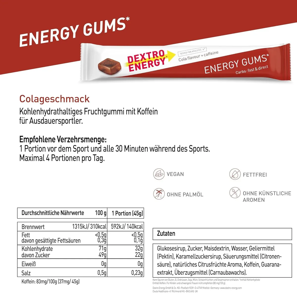 Energy Gums (8x45g) Cherry + Natrium – Bild 6