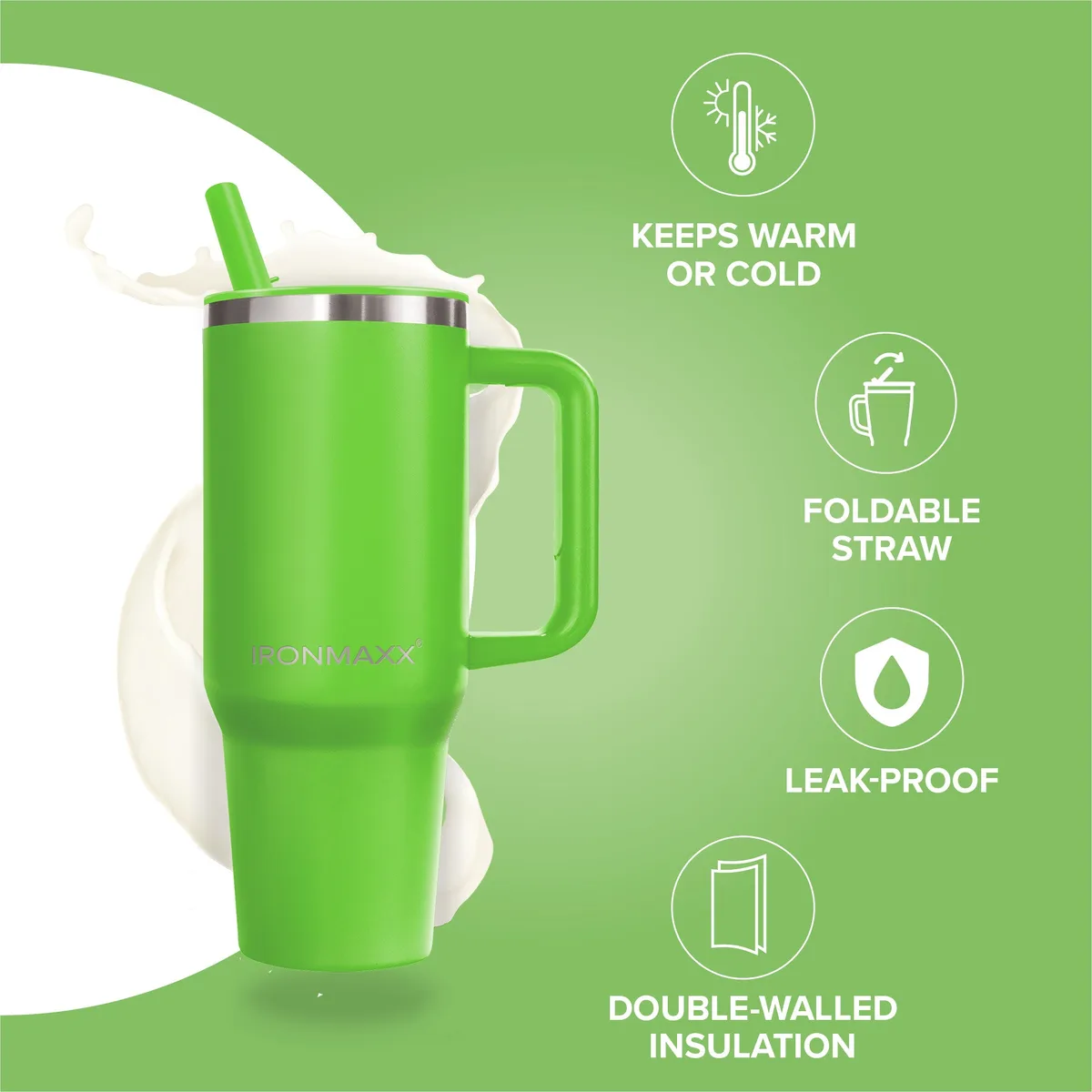 IronMaxx Cup V4.0 (1200ml) - Active Green – Bild 6