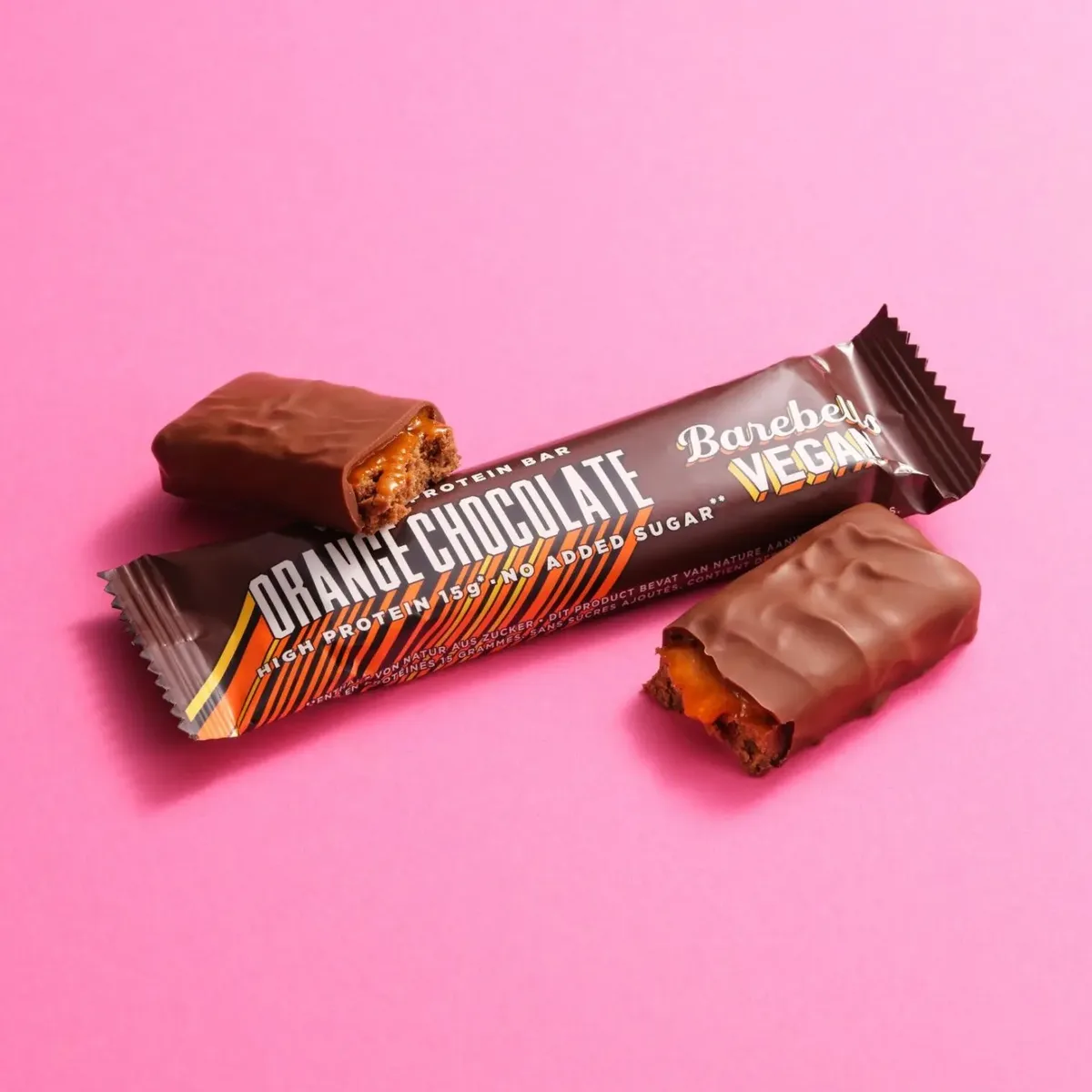 Vegan Protein Bar (55g) Caramel Choco Chip – Bild 3