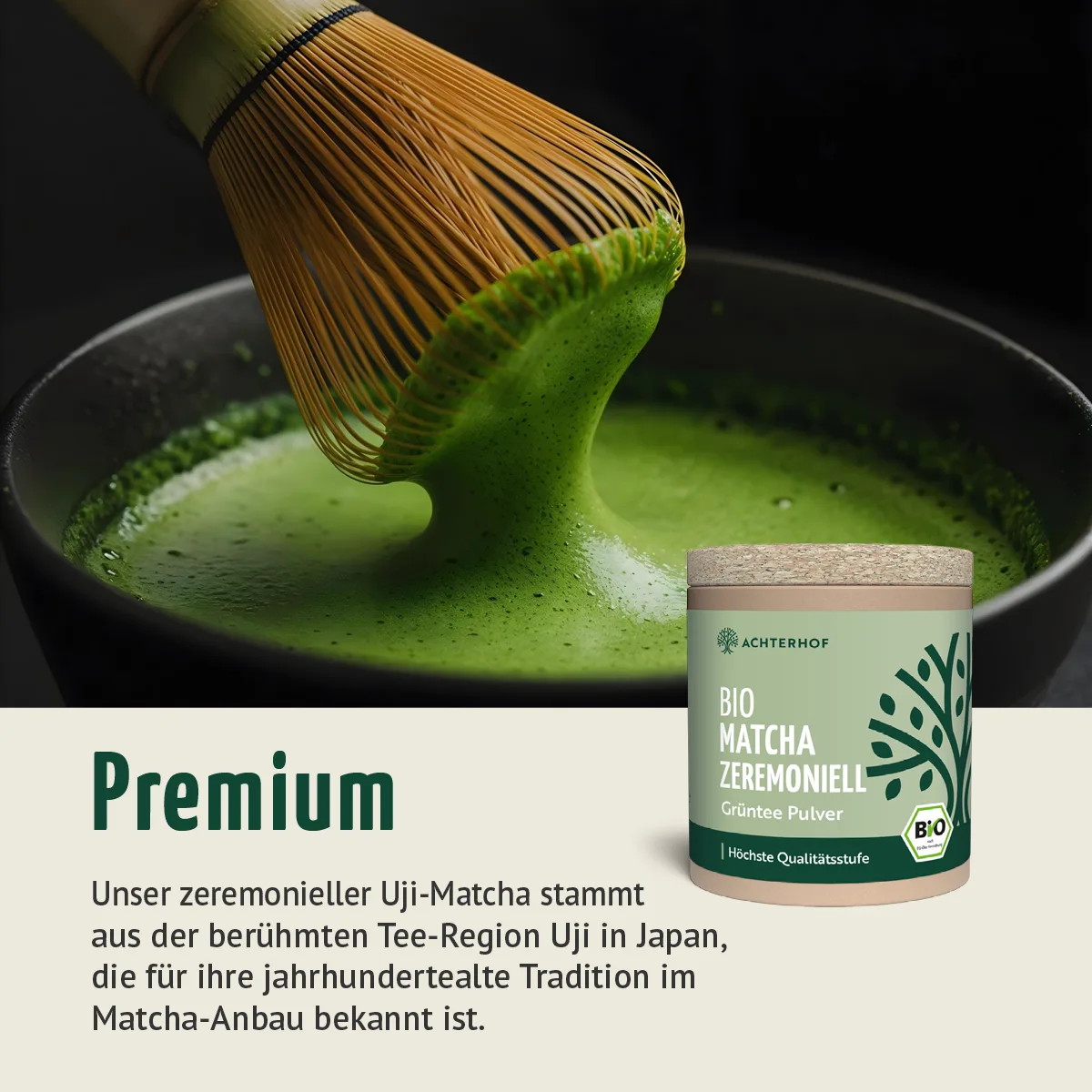 Bio Matcha zeremoniell (40g) – Bild 6