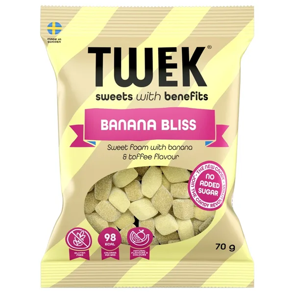 Tweek Banana Bliss – Schaumgummi ohne Zuckerzusatz genießen