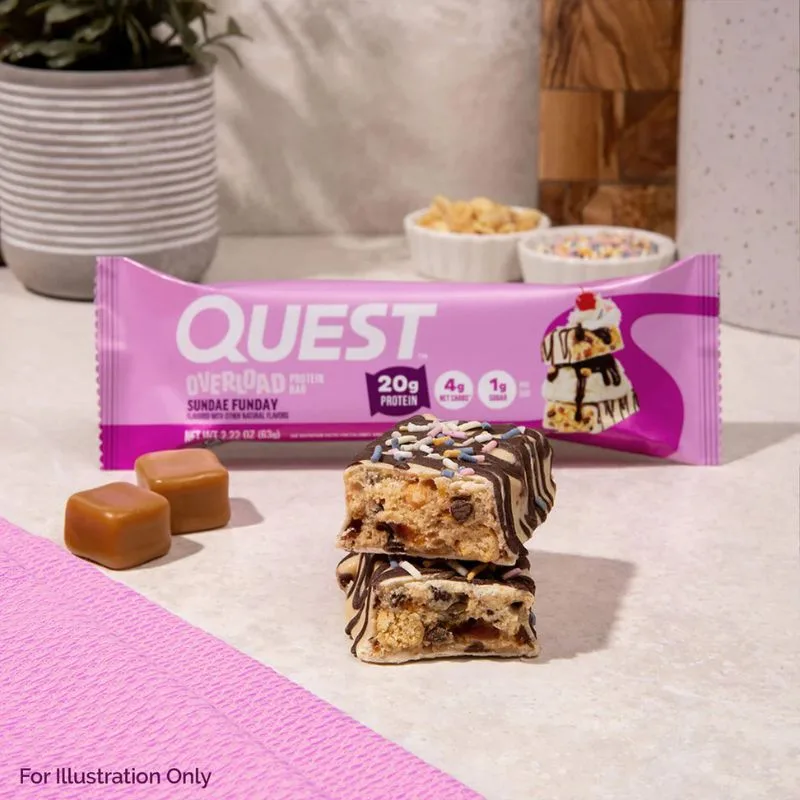 Quest Nutrition Quest Bar Overload Bars Proteinriegel 12 Riegel BOX / Chocolate Explosion – Bild 4