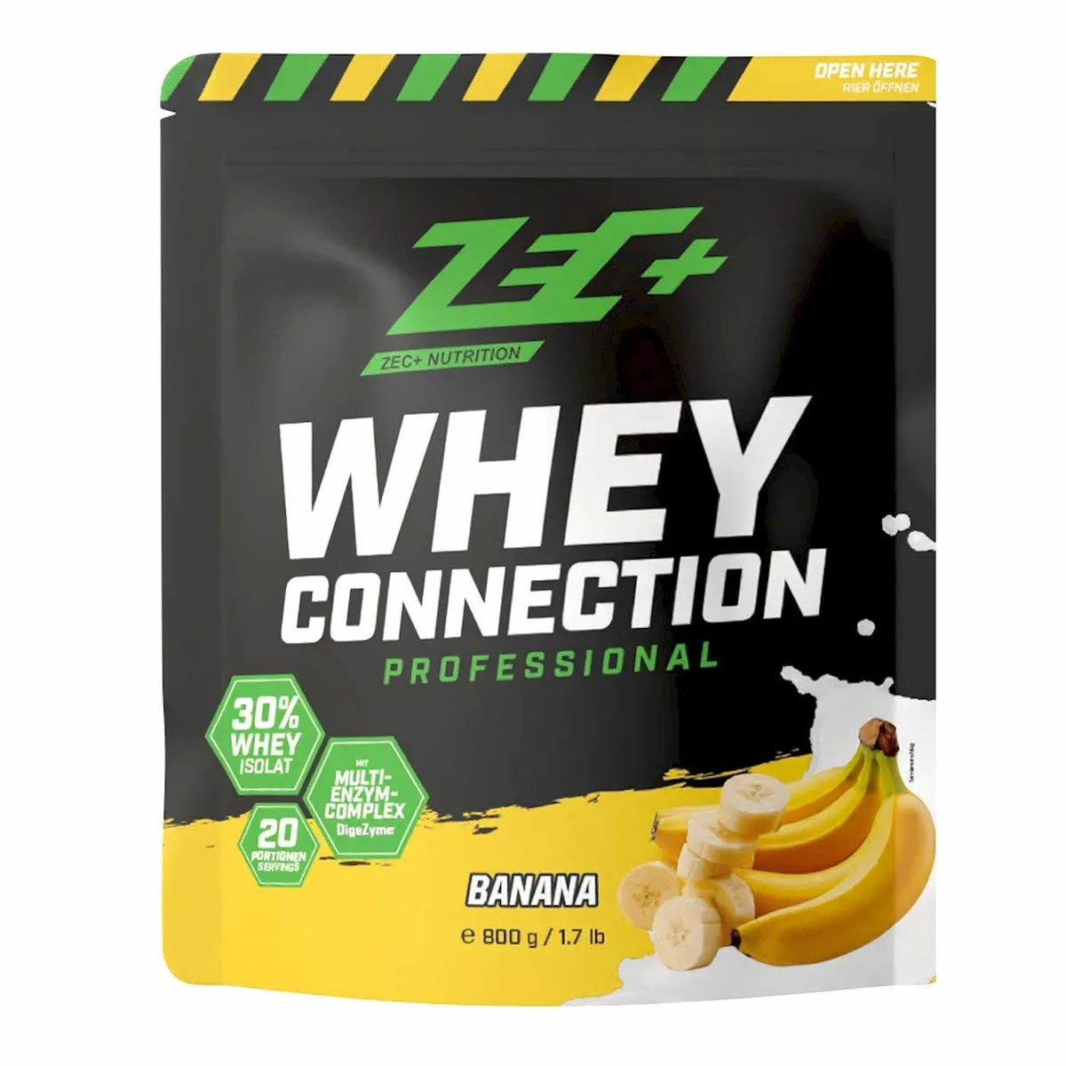 ZEC+ WHEY CONNECTION PROFESSIONAL 800g 800g / Schoko-Erdnuss-Karamell – Bild 3