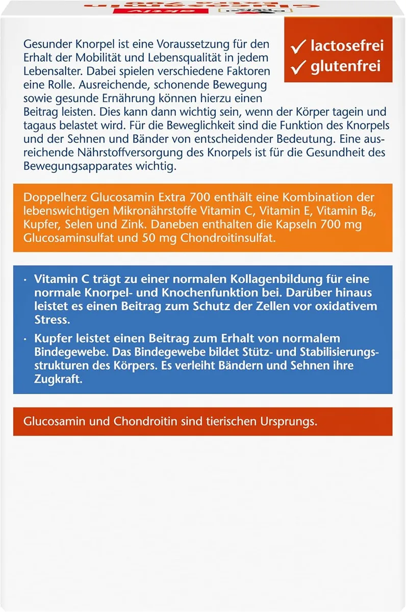 Glucosamin extra 700 (30 Kapseln) – Bild 2