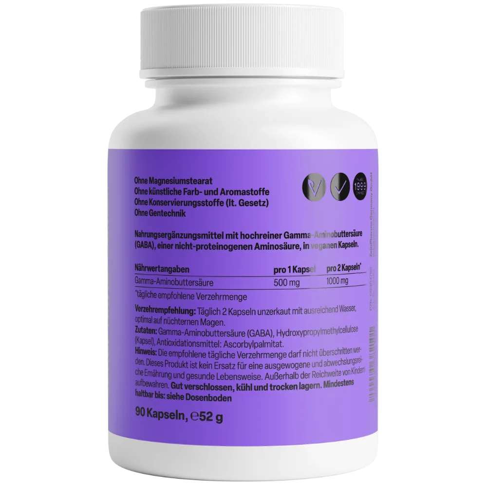 Gaba 500mg (90 Kapseln) – Bild 2