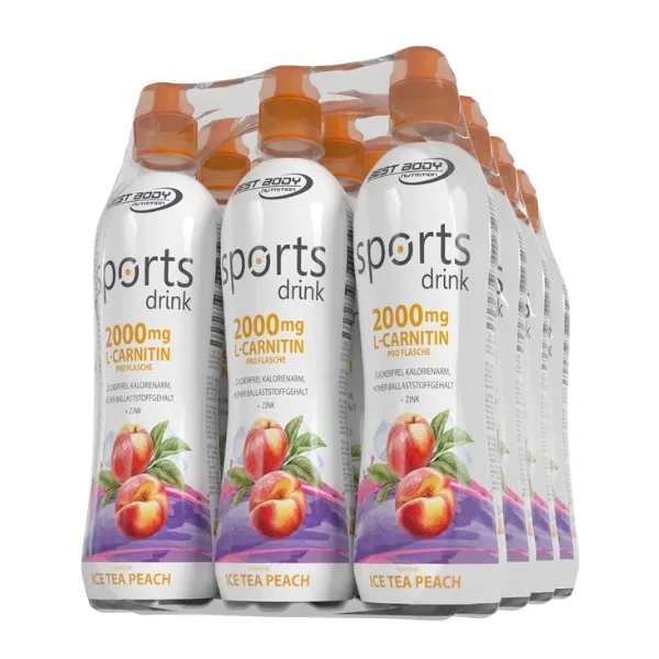 Best Body Nutrition Sports Drink mit L-Carnitin, 12x500ml im Tray
