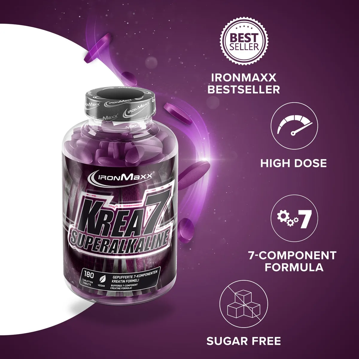 Krea7 Superalkaline - 180 Tabletten – Bild 7