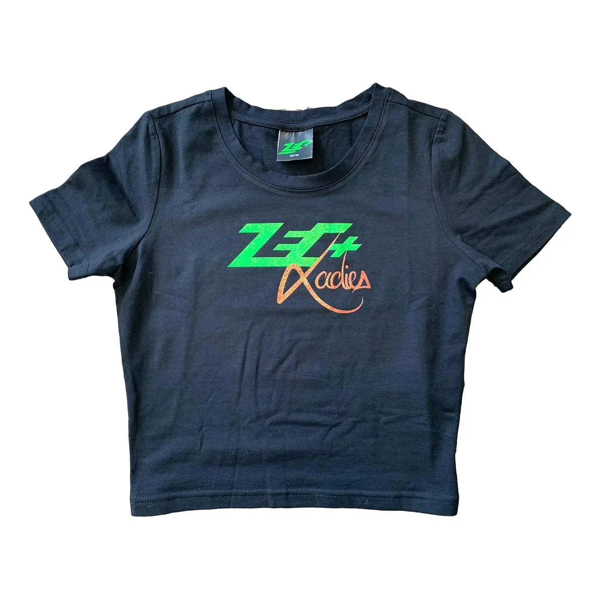 ZEC+ Ladies Glitter-Shirt Schwarz / L