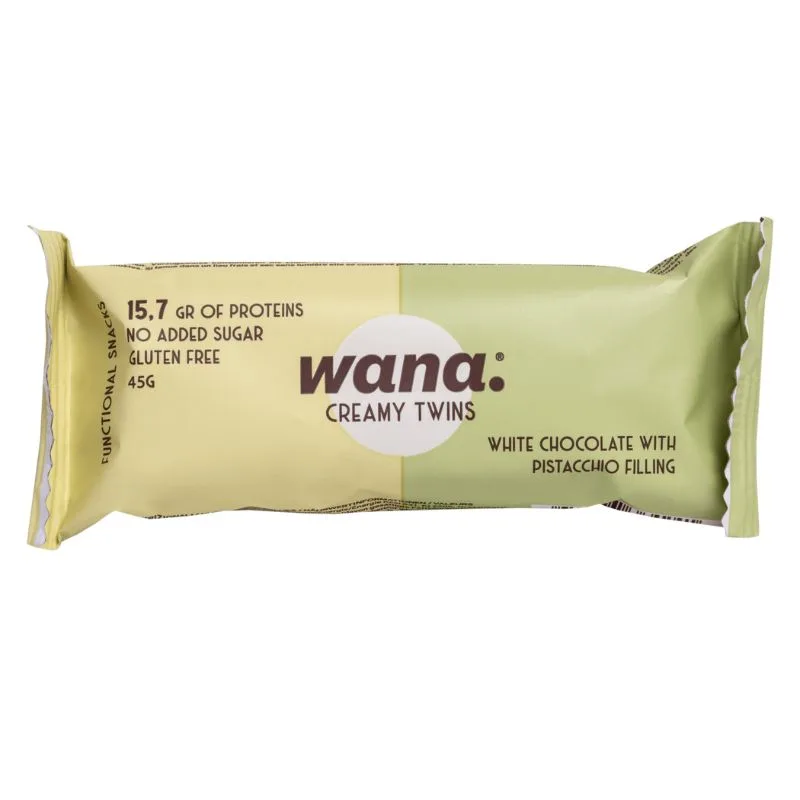 Wana Bars Creamy Twins 45g Riegel / Dark Chocolate & White Chocolate Filling – Bild 5