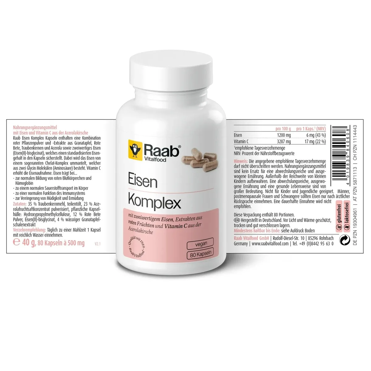 Eisen Komplex (80 Kapseln) – Bild 2