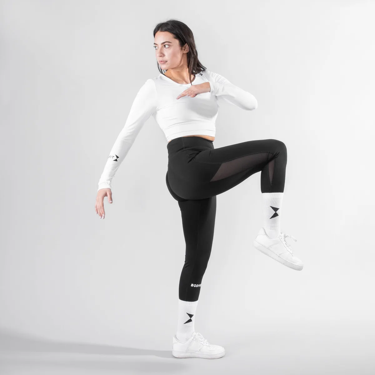 Perfection stretch Cropped top Wit / L – Bild 7